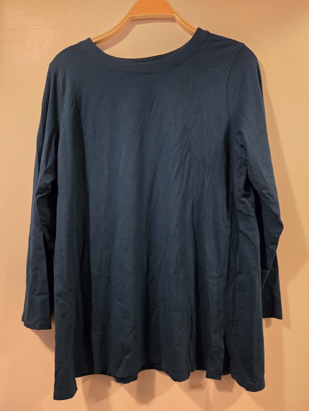 J.Jill Luxe Supima Forward Seam Tunic Top Soft Casual Comfort Petite Large